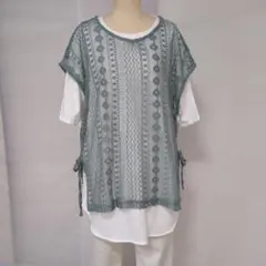 「レースベスト✙Ｔシャツ」アンサンブルセット　【SEASON REASON】
