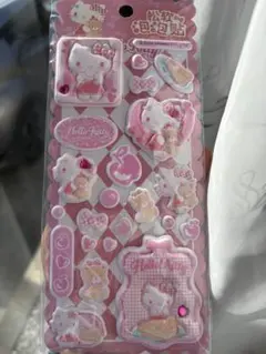 キティちゃん　マシュマロシール　サンリオ　海外限定　正規品　ラインストーン付き