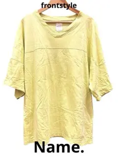 Name. Vネック Tシャツ ライトグリーン サイズ1 日本製 オーバーサイズ