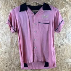 半袖 シャツ レディース 古着 平成 y2k ギャル ファッション ピンク