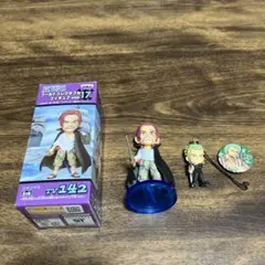 ワンピースワーコレフィギュアVol.17シャンクス➕ゾロ(ストラップ、缶バッチ)のサムネイル