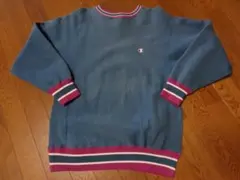 90sフェード強/刺繍タグ/USA/ビンテージ/チャンピオン/スウェット