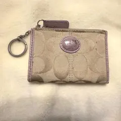 COACH ピンクコインケース