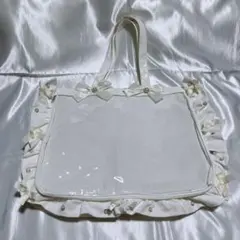 A3フリルデザイン痛バッグ用トートバッグ5周年ver ホワイト 痛バ