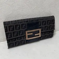 フェンディ FENDI ズッカ柄 FFロゴ 長財布 ブラウンのサムネイル