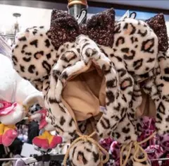 3. 茶色　ブラウン　ファンキャップ　ヒョウ柄　ディズニー