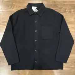 ユニクロ/ミラノリブシャツカーディガン/ブラック/未使用タグ付き