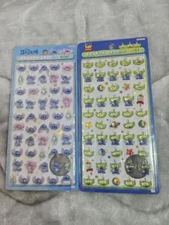 正規品　ボンボンドロップシール　スティッチ　リトルグリーンメン