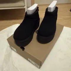 UGG W CLASSIC ULTRA MINI PLATFORM 6 ブラック