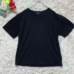 【セオリー】(S)半袖Tシャツ 無地 ブラック 通勤 綿 Theoryのサムネイル
