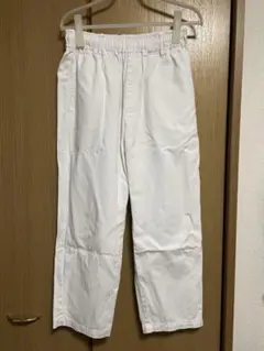 Makes Style ホワイト チノパン S ワークパンツ　スラックス