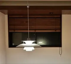 美品　ウッドブラインド　nanik マホガニー色　右操作