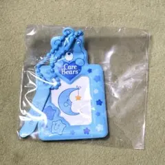 ケアベア ミニフォトケース グッドラックベア 水色