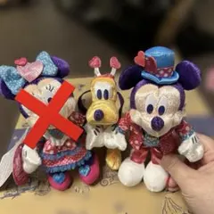 ディズニー パルパルーザ ミニーのファンダーランド ぬいぐるみバッジ2点セット