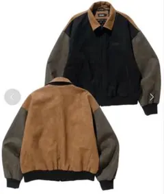 スエード ジップアップジャケット