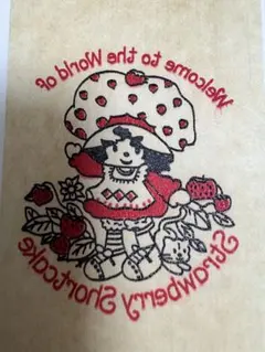 70s ストロベリーショートケーキ 転写紙　転写シート　ヴィンテージ