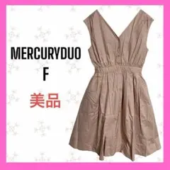美品　[MERCURY DUO] ノースリーブ　膝丈ワンピース　フレア 可愛い