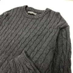croft&barrow ニットセーター ダークグレー メンズL