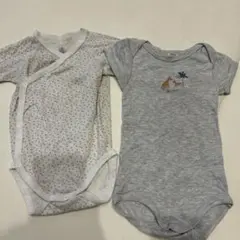 プチバトー　ボディ　肌着　6m ２枚セット