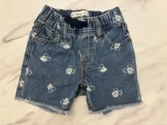 GAPbaby ミッキー　デニムショートパンツ　ハーフパンツ