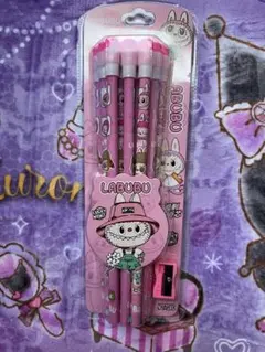 ラブブ　えんぴつ　ピンク5本