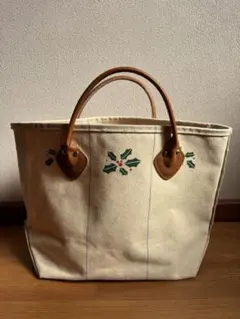 デッドストック　ファクトリータグ　柊モチーフ　希少柄　エルエルビーン　80s