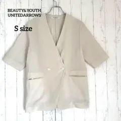 BEAUTY&YOUTH ポリエステルブレンド ハーフスリーブ ジャケット S