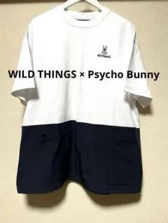 WILD THINGS × Psycho Bunny コラボ Tシャツ Mサイズのサムネイル