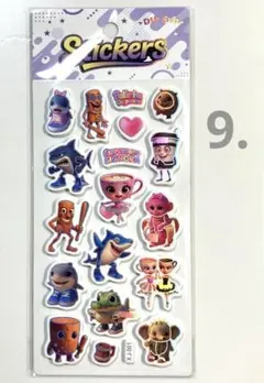 9. 新品　イタリアンブレインロット　3D キラキラ　スポンジシール　1枚