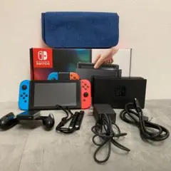 Nintendo Switch ネオンブルー・ネオンレッド【ケース付き】