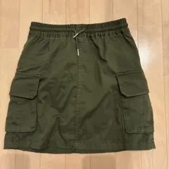GU オリーブグリーン カーゴスカート