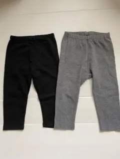 ユニクロ　無印良品　ベビー　レギンス　10分丈　80