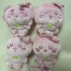 ちいかわ　はちわれ　シーサー　くりまんじゅう ぬいぱれっと　さくら　4点セット