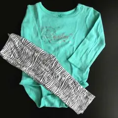 carter's 長袖ロンパース&パンツ2枚セット