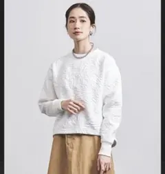 ユナイテッドアローズ　キルトジャガードスウェット