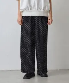 【即配送】BEARDSLEY ウエストリブドットパンツのサムネイル
