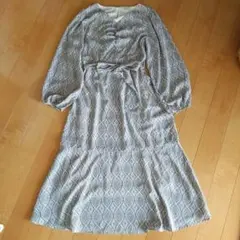 ロングワンピース リボン