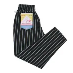 COOKMAN Chef Pants Stripe Black