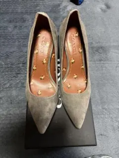COACH スエード パンプス グレーのサムネイル