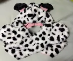 ディズニー 101匹わんちゃん ダルメシアン フード付きマフラー