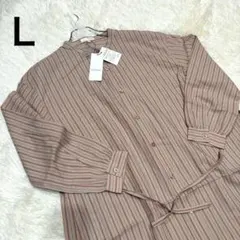 幅広いコーディネートに❣️前開き可能◎ブレスブリージュ ワンピース 羽織り L