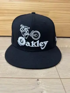 Oakley バイカー刺繍 ブラックキャップ