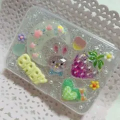 ホイップデコ　小物入れ　キラキラ月うさぎ