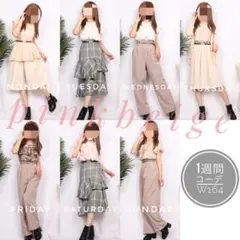w164 春夏 1週間コーデ 10着セット まとめ売り 着画 スカート トップス