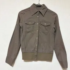 MISCH MASCH✨良品　ミリタリーシャツ　ヴィンテージボタン　長袖　（M）のサムネイル