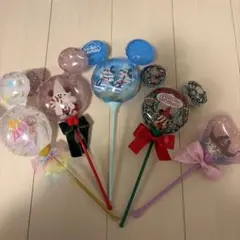 ミッキーマウス型スティックバルーン5個セット