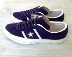 【極美品】CONVERSE STAR&BARS SUEDE パープル 28cm
