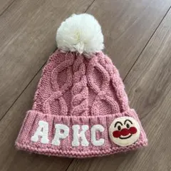 アンパンマン ニット帽 ピンク