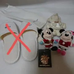 ★季節オススメ★クリスマスミッキー＆ミニー ぬいぐるみ キーホルダー