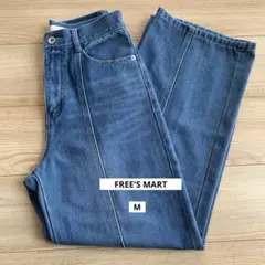 FREE'S MART センターシーム ハイウエストストレートジーンズ　ブルーMのサムネイル